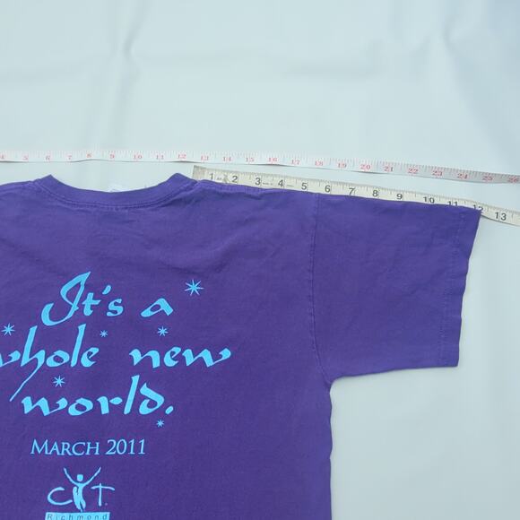 Vtg Disney Aladdin baby tee cropped shirt - Picture 4 of 6